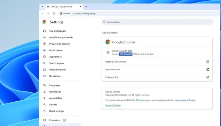 Chrome 135 download
