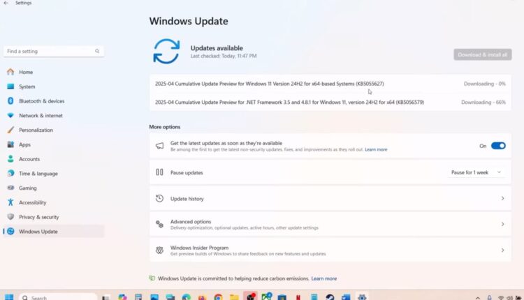 Windows 11 KB5055627 update