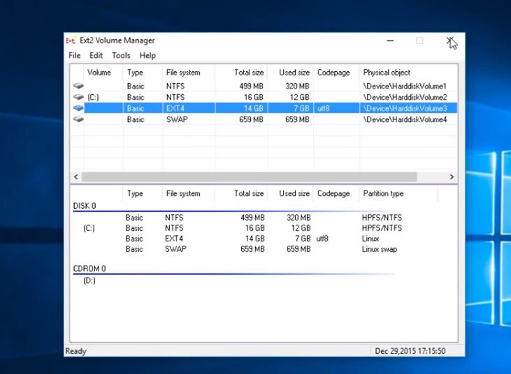 open Linux Partitions In Windows Using Ext2Fsd