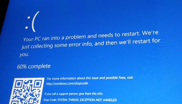 blue screen error