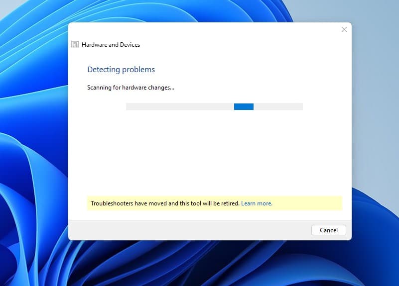 Hardware troubleshooter