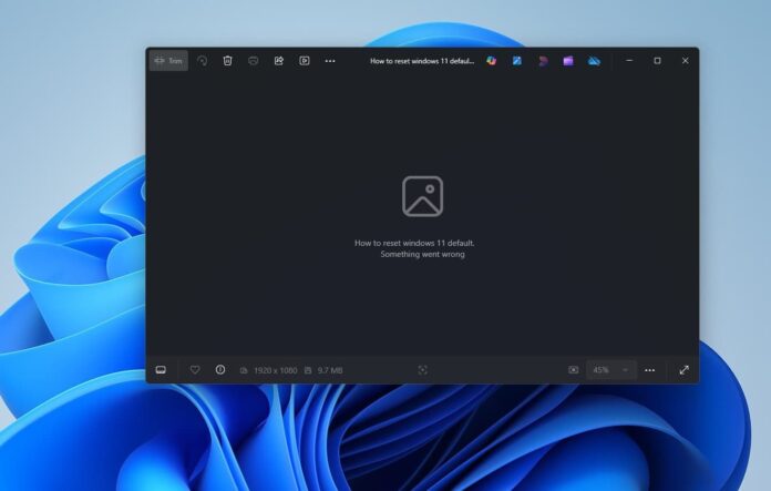 Microsoft Photos app not opening