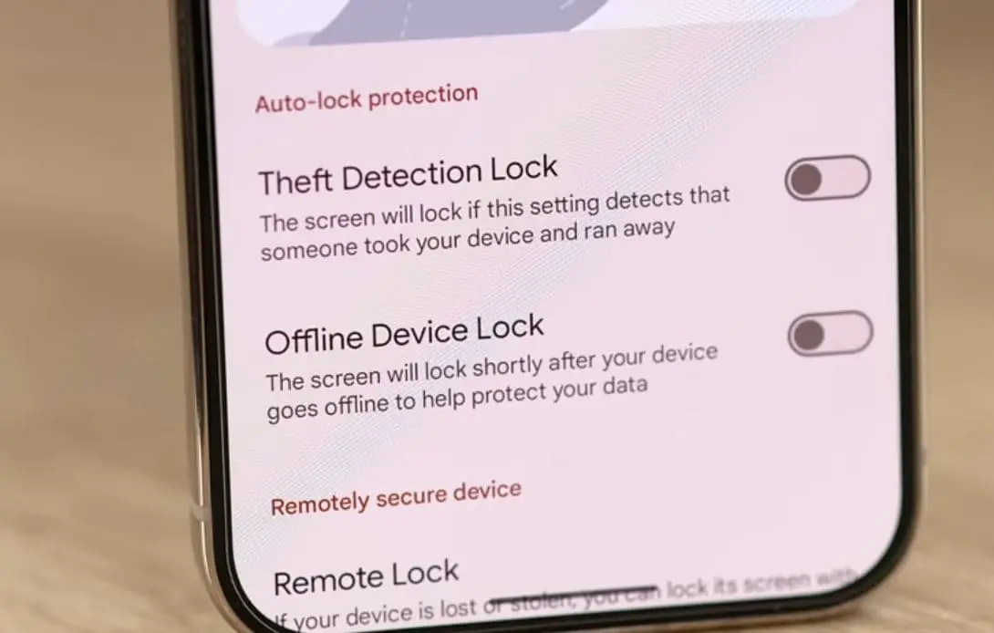 Theft Detection Lock