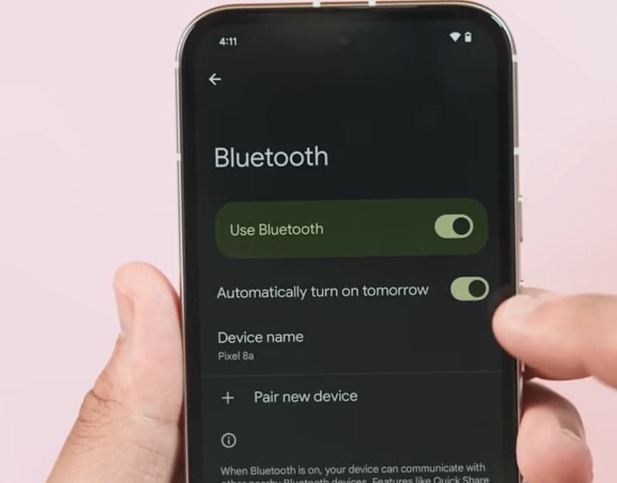 auto turn-on feature