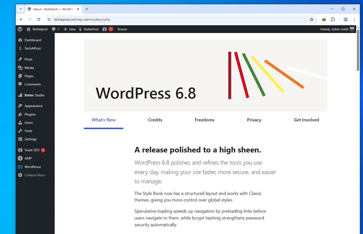 Welcome to WordPress 6.8
