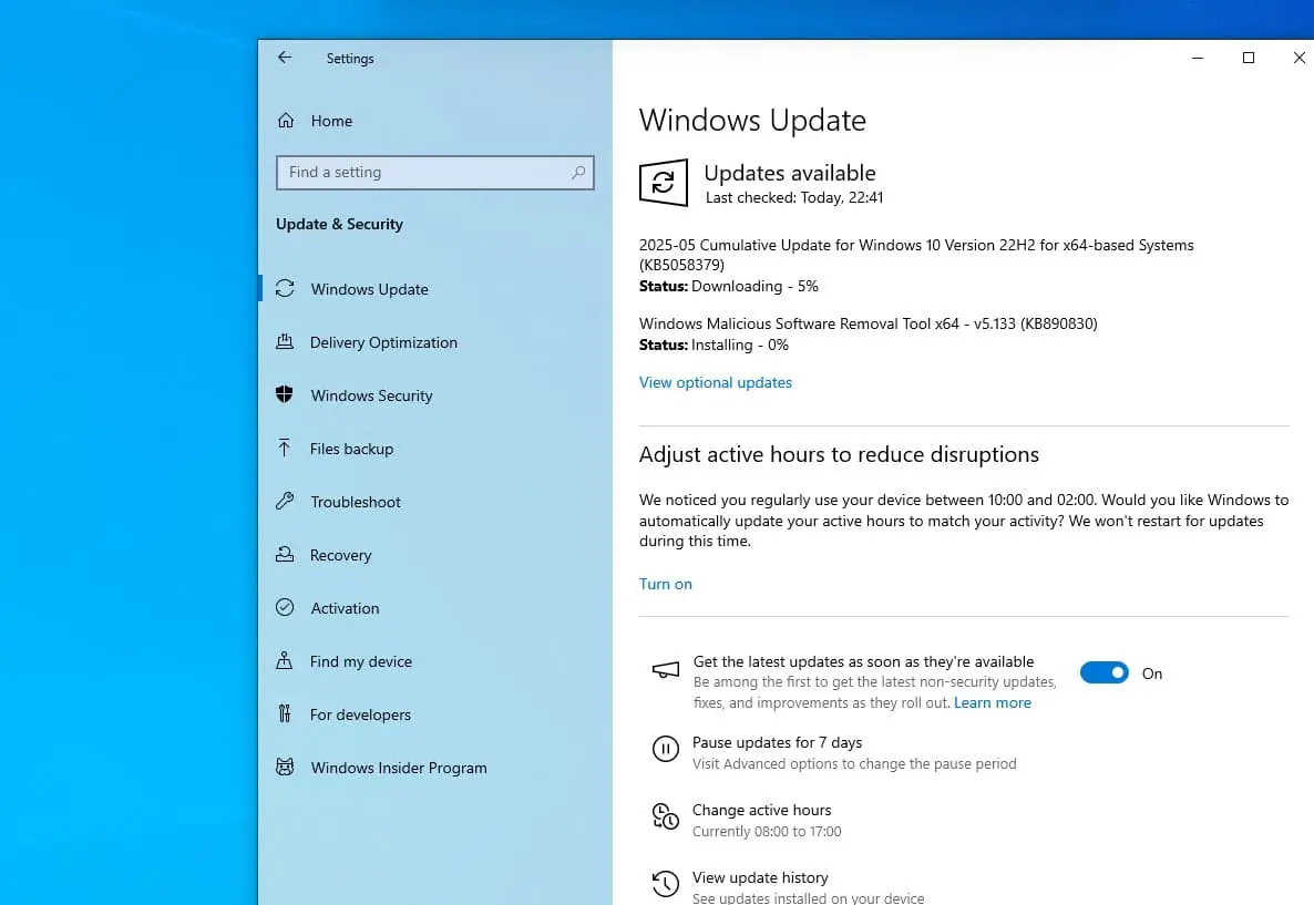 windows 10 KB5058379 download