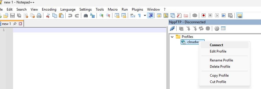 connect FTP server